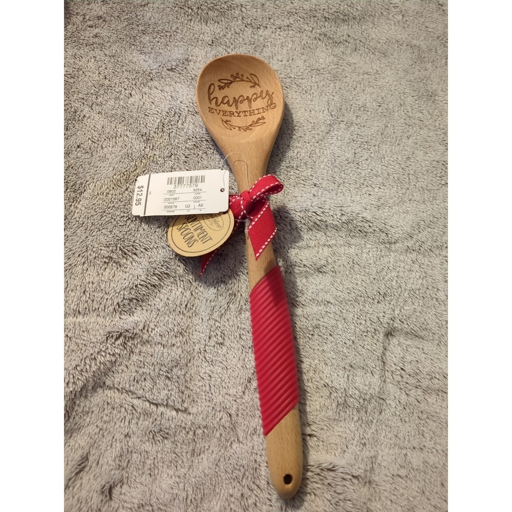 Brownlow Wooden Christmas Spoon Happy Everything Sentiment Spoons